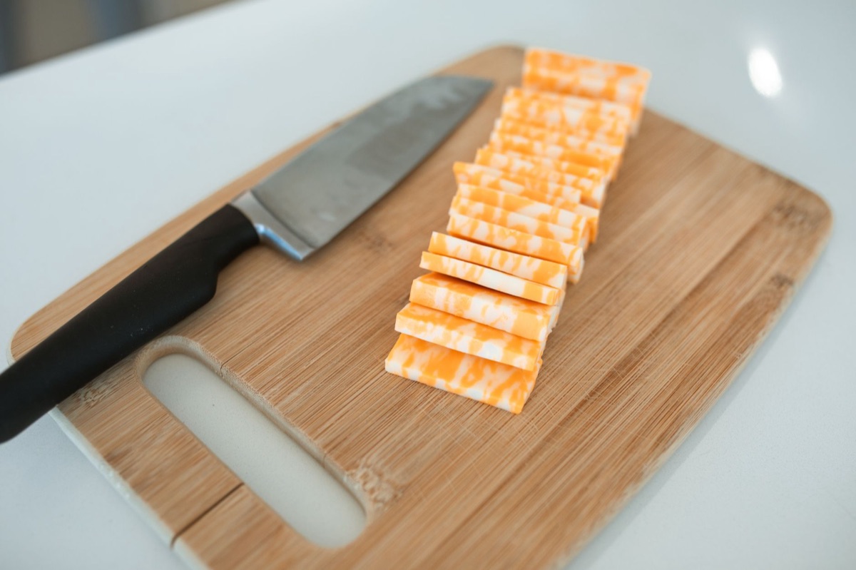 Abobrinhas fatiadas prontas para o preparo