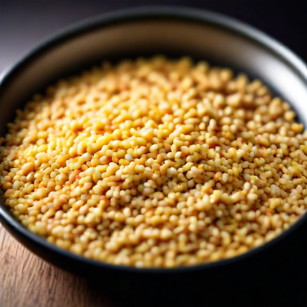 Gros plan sur des grains de riz parfaitement détachés